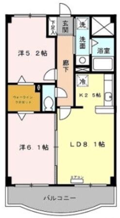 メルベーユの物件間取画像